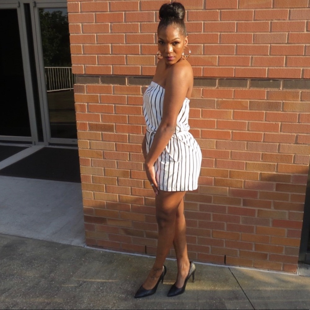 Black & White Romper